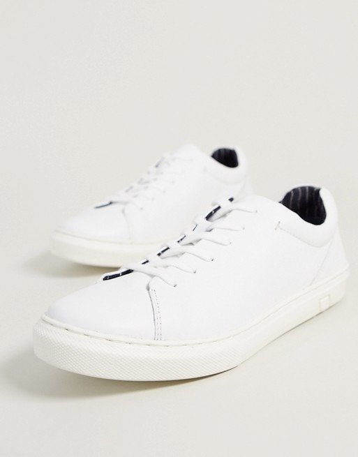Silver Street chunky sole leather sneaker in white | ASOS