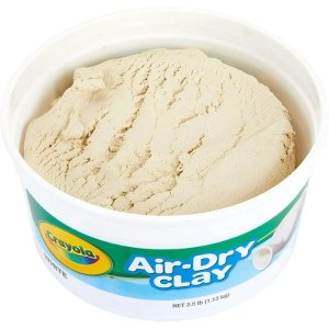Crayola Air-Dry Clay, White, 2.5 Lb Resealable Bucket