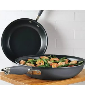 AnolonAdvanced Home Hard-Anodized Nonstick 2-Pc. Skillet Set