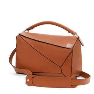 Loewe  Small Leather Puzzle Bag, Tan @ Bergdorf Goodman