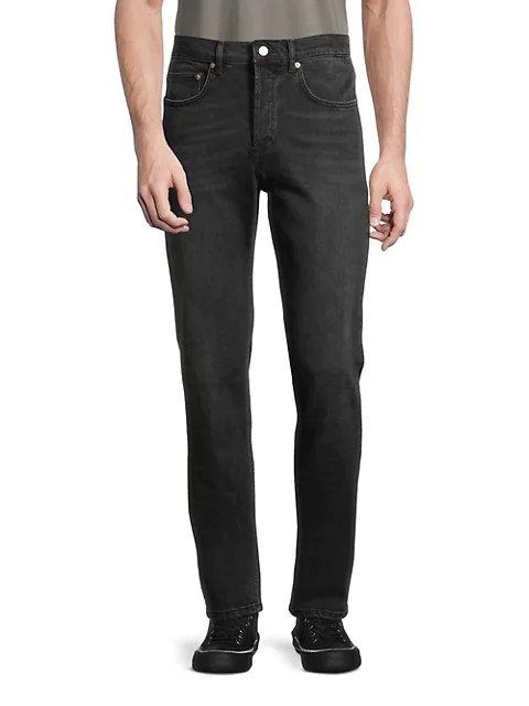 ​H19 Slim-Fit Washed Jeans