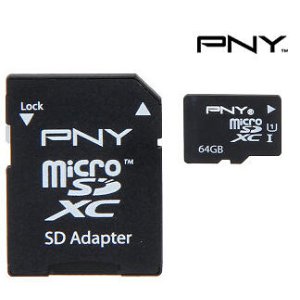 PNY Professional X 64GB microSDXC Flash Card Model P-SDUX64U1-GE 