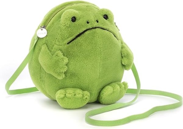 Ricky Rain Frog Bag Purse with Zip Top, Gifts for Kids Girls Tweens and Teens