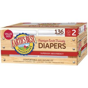 Earth's Best 4 Boxes Select Size Premium TenderCare Diapers