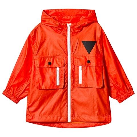 Orange Pockets Raincoat | AlexandAlexa