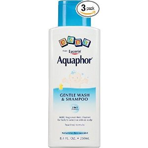 Aquaphor Baby Gentle Wash & Tear Free Shampoo, Fragrance Free Mild Cleanser, 8.4 Ounce (Pack of 3)