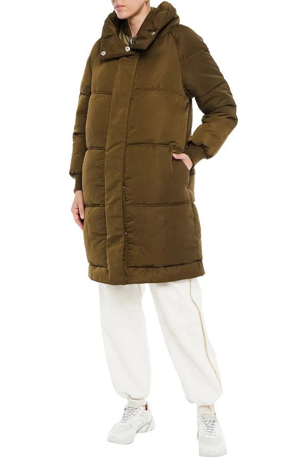 Gombdun quilted shell coat