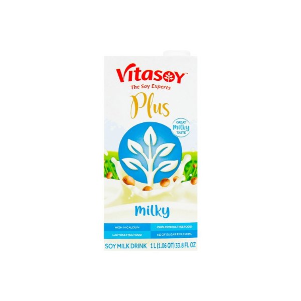 VITASOY PLUS Extra Milky Soy Milk, 33.8fl oz
