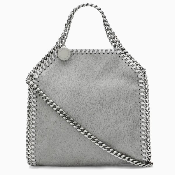 Ligh grey Falabella Tiny tote bag