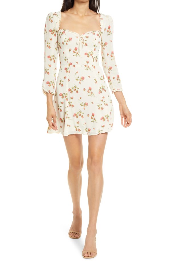 Remi Floral Long Sleeve Minidress
