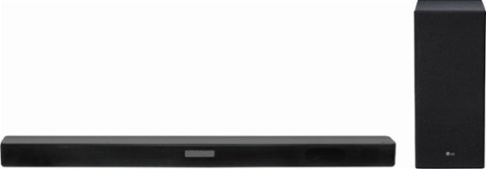 LG - 2.1-Channel Hi-Res Audio Sound Bar with DTS Virtual:X - Black