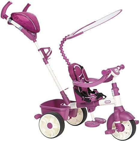 Little Tikes 4-in-1 Trike Ride On, Pink/Purple, Sports Edition , Red