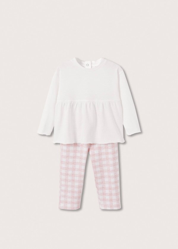 Check long pyjamas - Girls | Mango Kids USA