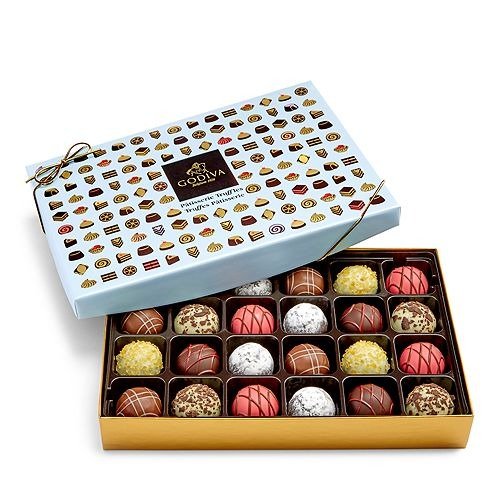 Chocolatier Patisserie Dessert Truffle Gift Box, 24 Piece
