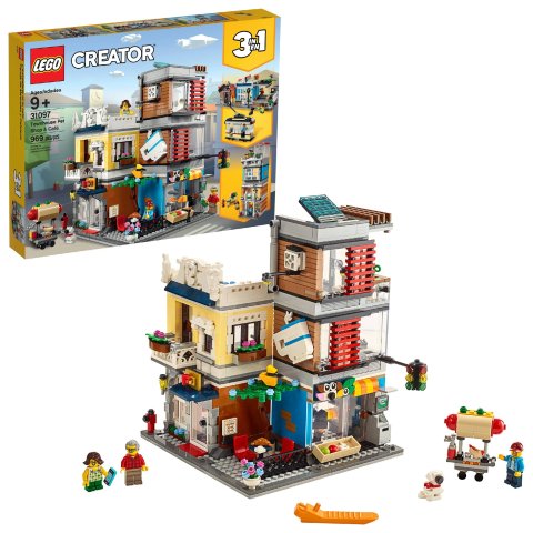 LegoCreator 3-in-1 Townhouse Pet Shop & Cafe 31097 Store Building Set