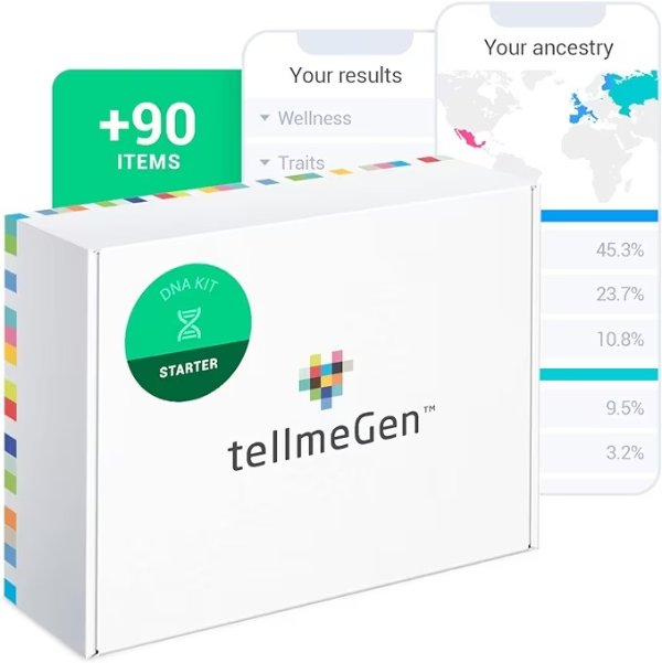 tellmeGen DNA 祖源分析检测盒