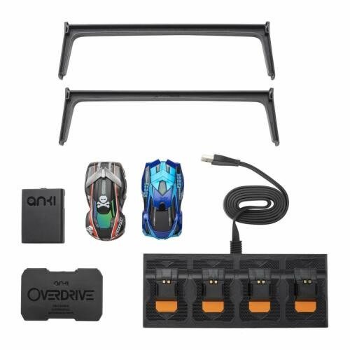 Anki Overdrive Starter Kit Includes 2 Racing Cars Charger Platform Tire Cleaner