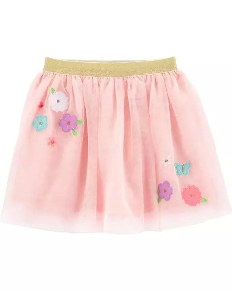 Flower Tulle Tutu Skirt
