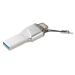 PNY 64GB Duo-Link OTG USB 3.0 Flash Drive for iPad/iPhone