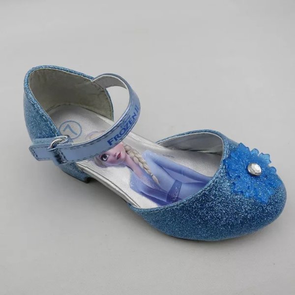 Toddler Girls' Disney Princess Frozen Ballet Flats - Blue