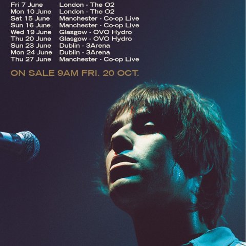 伦敦/曼城/卡迪夫/谢菲！Oasis 绿洲乐队主唱 Liam Gallagher英国演唱会 -  2024巡演