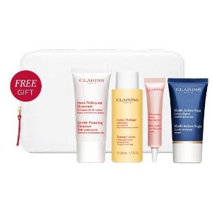 with purchase of $75 @ Clarins