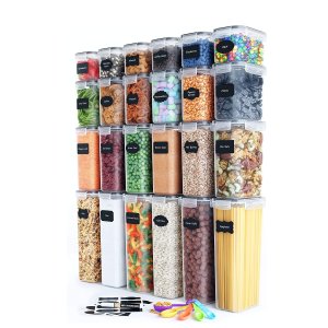 Chef's Path 透明密封食物保鲜罐24件套 送量勺+标签+笔