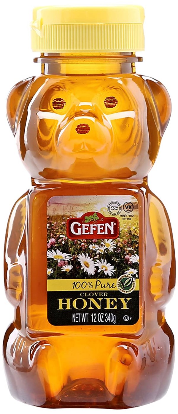 Gefen Honey Bear, 100% Pure Clover Honey, 12 oz