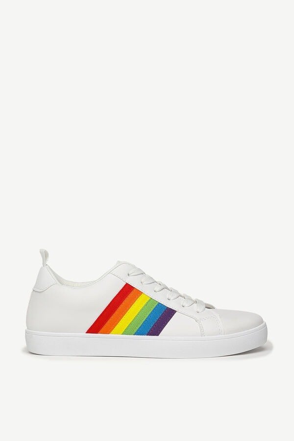 Rainbow Faux Leather Sneakers - Shoes | Ardene