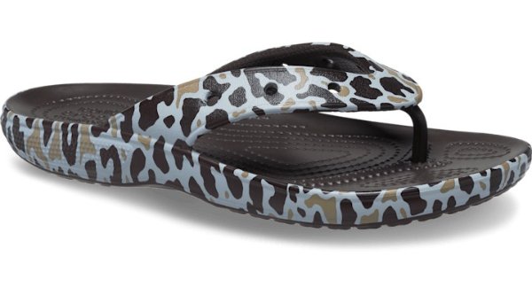 Men's and Women's Sandals - Classic Animal Print Flip Flops, Shower Shoes