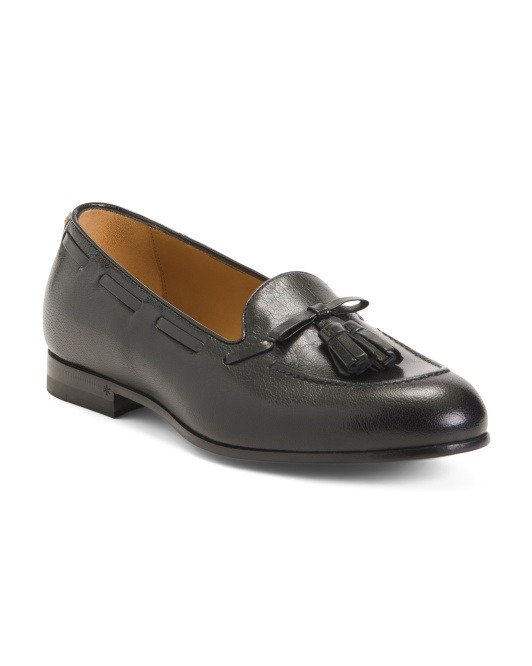 Unisex Made In Italy Leather Slip On Dress Shoes | Women's Shoes | Marshalls