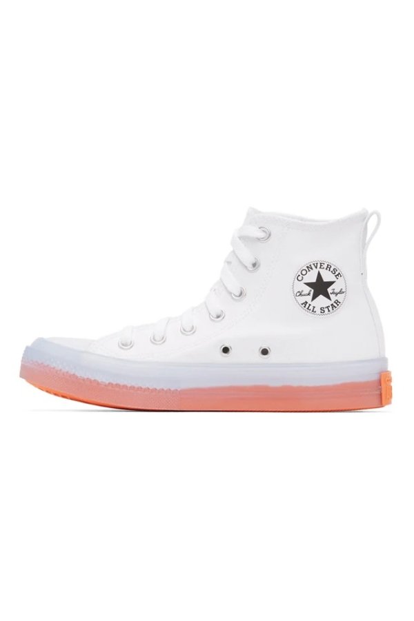 White & Pink Chuck Taylor All Star Sneakers