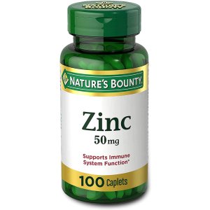 Nature's Bounty Zinc 50 mg Caplets 100 ea