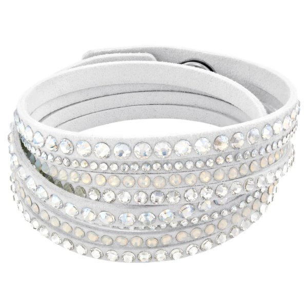 Slake Deluxe Bracelet, White by SWAROVSKI