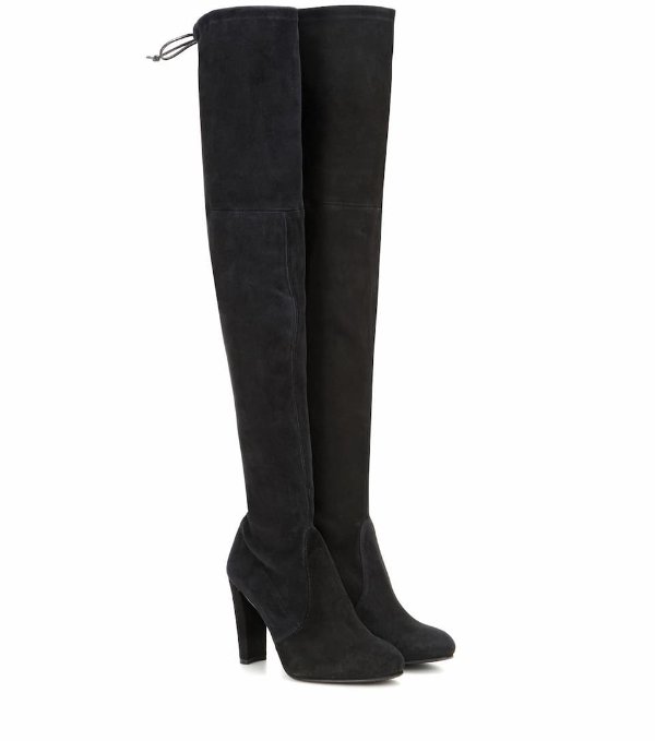 Highland suede over-the-knee boots