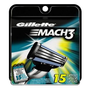 Gillette Mach3 Base Cartridges 15 Count