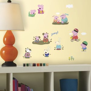 RoomMates RMK3183SCS Peppa the Pig Peel and Stick Wall Decals