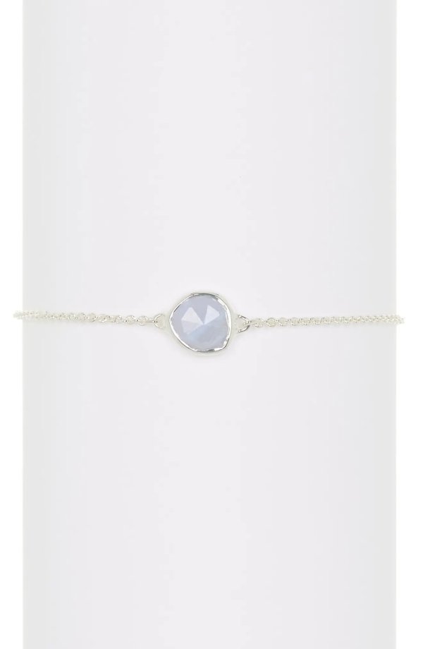 Siren Sterling Silver Blue Lace Agate Nugget Bracelet