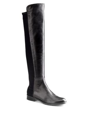 - 5050 Over-The-Knee Stretch-Leather Boots