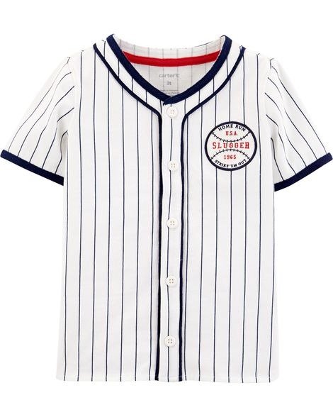 Americana Baseball Button-Front Shirt