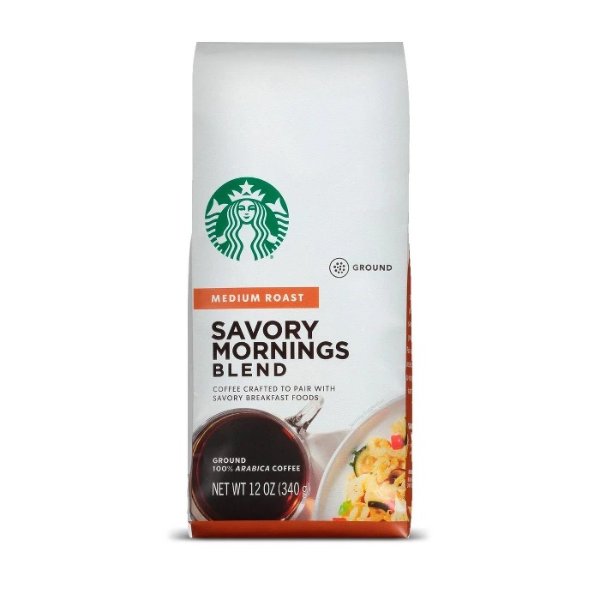 Savory Mornings Medium Roast Ground Coffee - 12oz