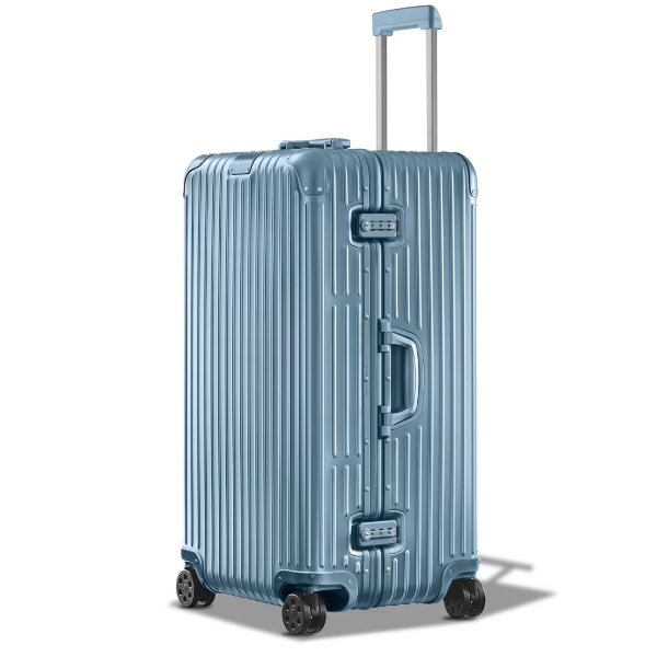 Original Trunk Plus Large Aluminum Suitcase | Arctic Blue | RIMOWA