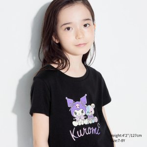 UniqloSanrio Characters Cropped UT (Short-Sleeve Graphic T-Shirt) (Kuromi) | UNIQLO US