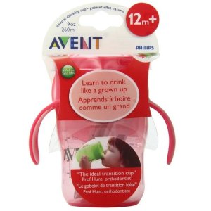 Philips Avent BPA Free Natural Drinking Cup, Pink, 9 Ounce