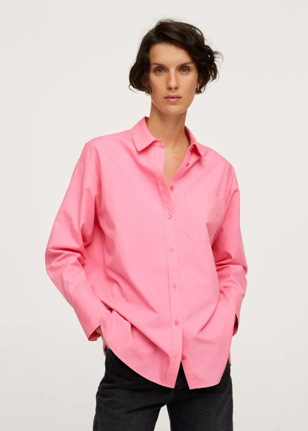 Oversize cotton shirt - Women | OUTLET USA