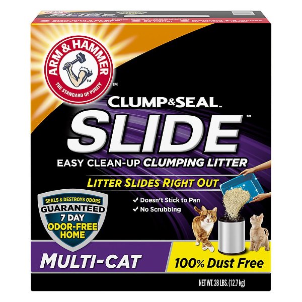 Slide Cat Litter - Clumping, Multi-Cat
