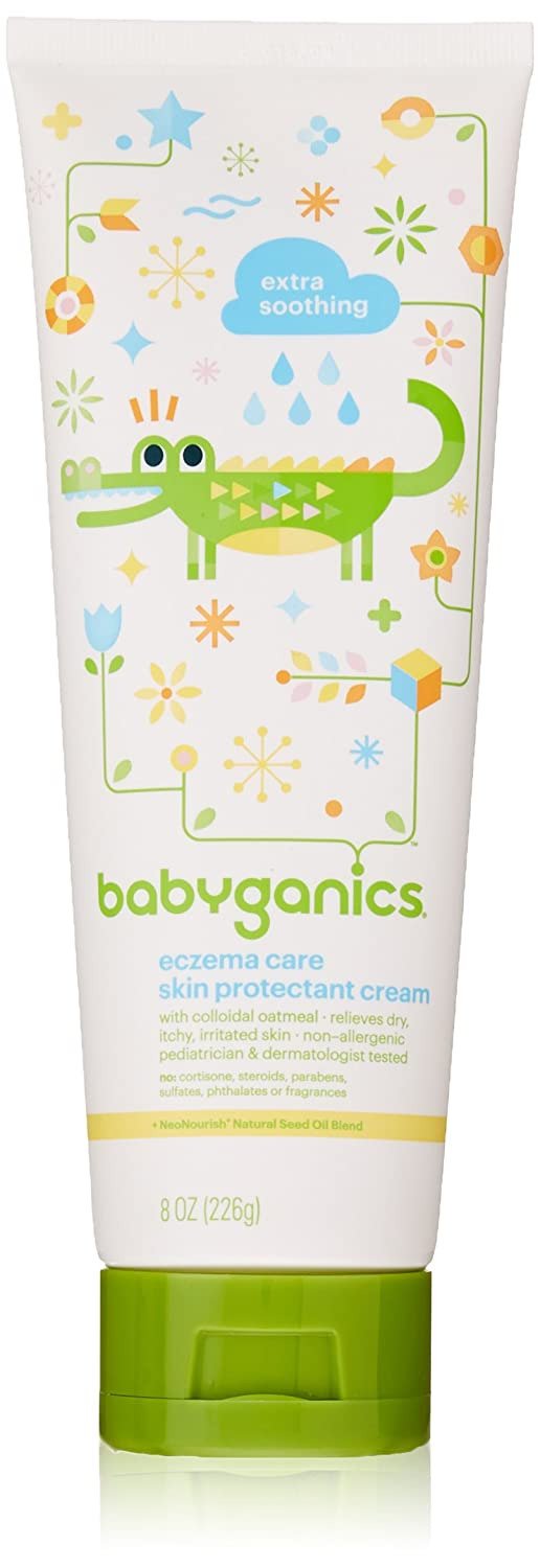 Babyganics Eczema Care Skin Protectant Cream Bundle - 2 Items: Two 8 oz Creams