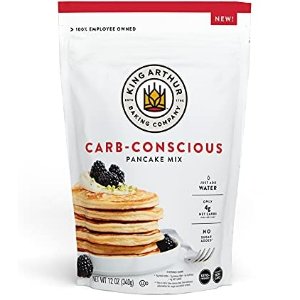 King Arthur, Carb-Conscious Keto-Friendly Pancake Mix, Sourced Non-GMO, Certified Kosher, Keto Friendly, 12 Oz