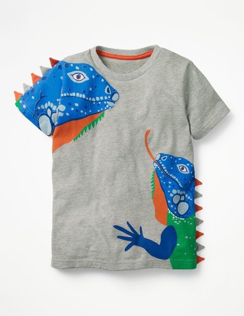 3D Animal T-shirt (Grey Marl Iguanas)