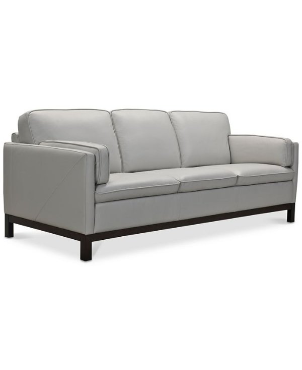Furniture Virton 87" Leather Sofa, Created for Macy's & Reviews - Furniture - Macy's